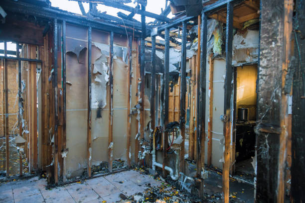 Professional Fire Damage Restoration technician working in Warrington, PA